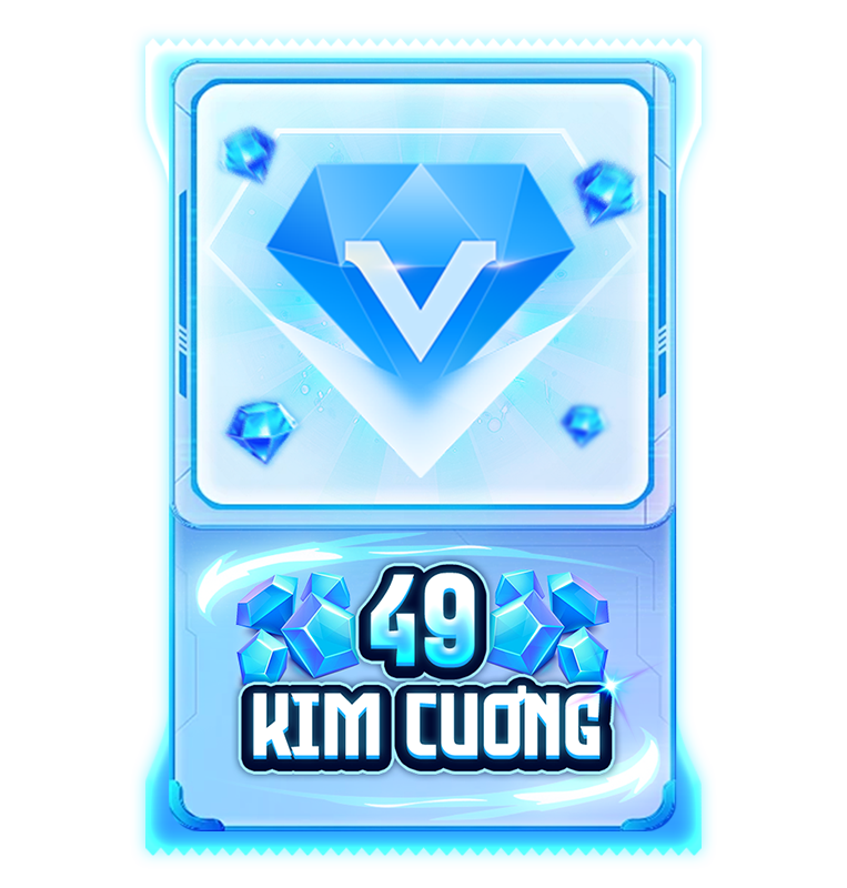 Chúc mừng bạn đã quay trúng 49 Kim Cương